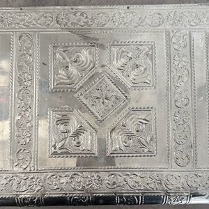 Handmade silver jewelry box- Vintage